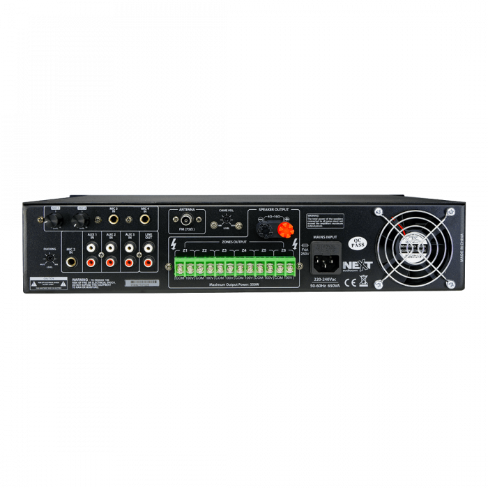 Next Audiocom MX350 Mixer și Amplificator de linie cu 6 zone și telecomandă [4]