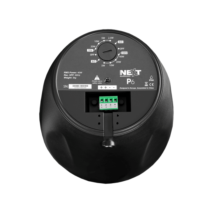 Next Audiocom P6 boxa 40W 8 Ohm sau 100V IP66 suspendata de tavan [6]