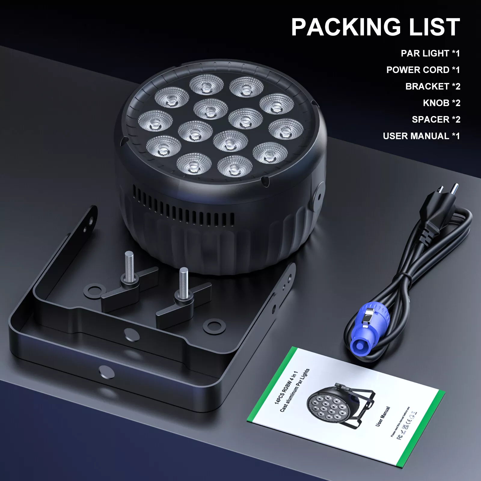 PAR LED 14x15W RGBW cu carcasa de aluminiu [7]