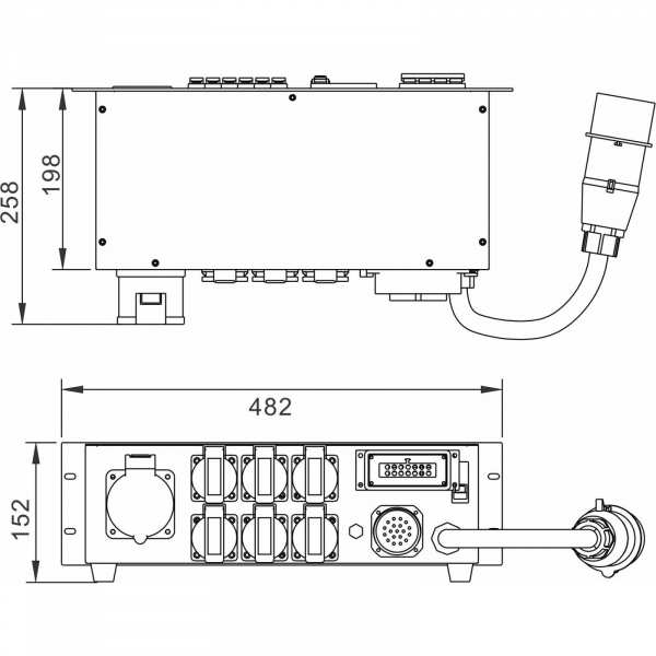 Briteq PD-32SH/GERMAN Distributie de curent [4]