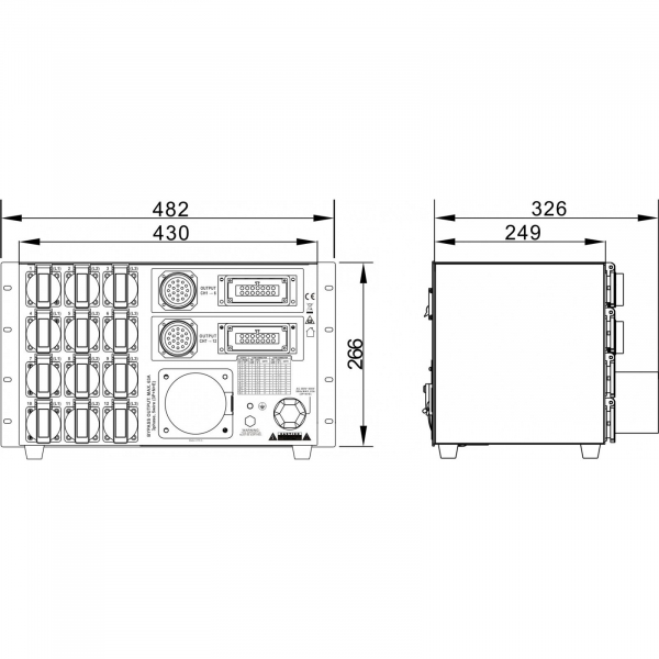 Briteq PD-63SH/FRA-BEL Distributie de curent [14]