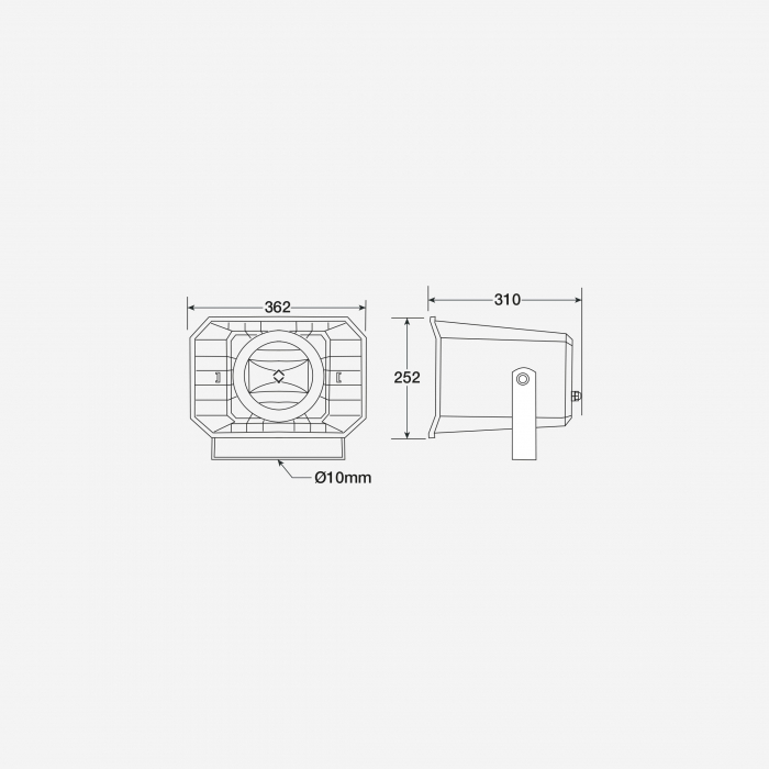 Audiophony PA PHP650 proiector de sunt de exterior 50W [3]
