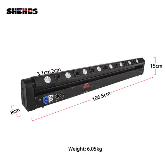SHEHDS LED Beam bar 8x12W RGBW [3]