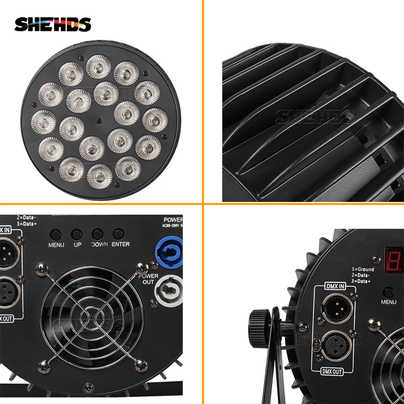 SHEHDS LED Flat Par 18x18W RGBW [5]