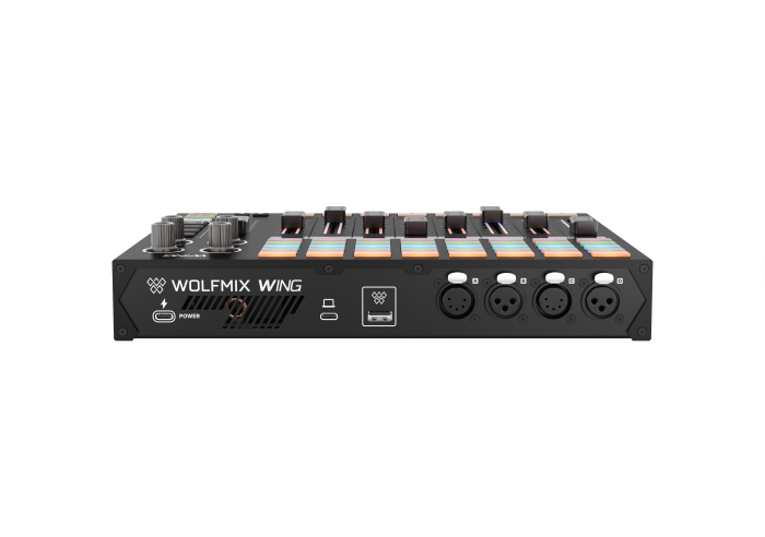 Wolfmix WING consolă DMX profesională, 8 fadere motorizate, Cue List, 4 universuri [6]