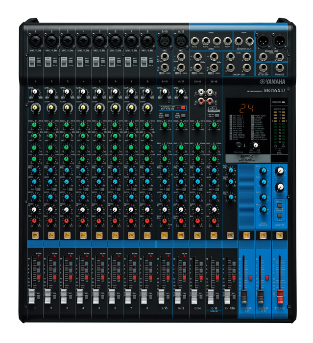 Yamaha MG16XU mixer analogic 16 canale, USB 24-bit/192kHz, 24 efecte SPX [3]