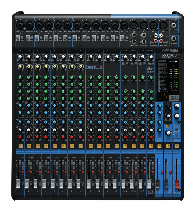 Yamaha MG20XU mixer analogic 20 canale, USB 24-bit/192kHz, 24 efecte SPX [3]