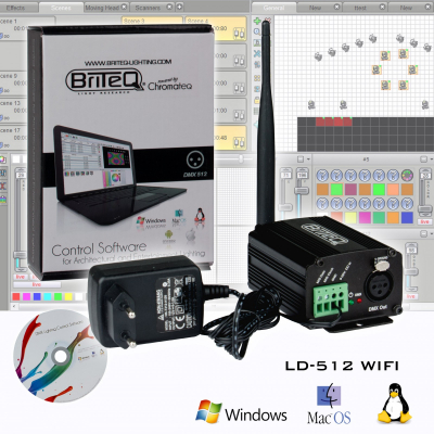 Controler DMX Wireless BriteQ LD-512WIFI [1]