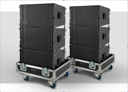 Sisteme PA complete - NEXT Proaudio LA122A Set 6 elemente Line Array Active 12”, 13.320W Program, 2 Flight Case