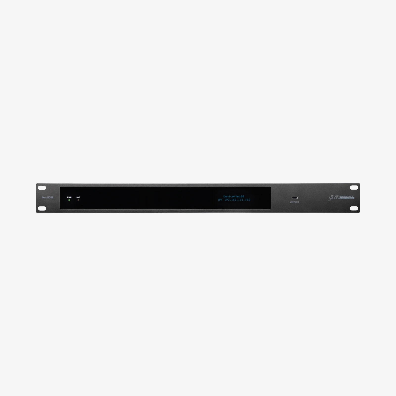 Amplificatoare/Procesoare Digitale - Audiophony Ami08 matrice audio digitală 8x8 cu DSP, 8 GPIO, USB, rack 19” 1U