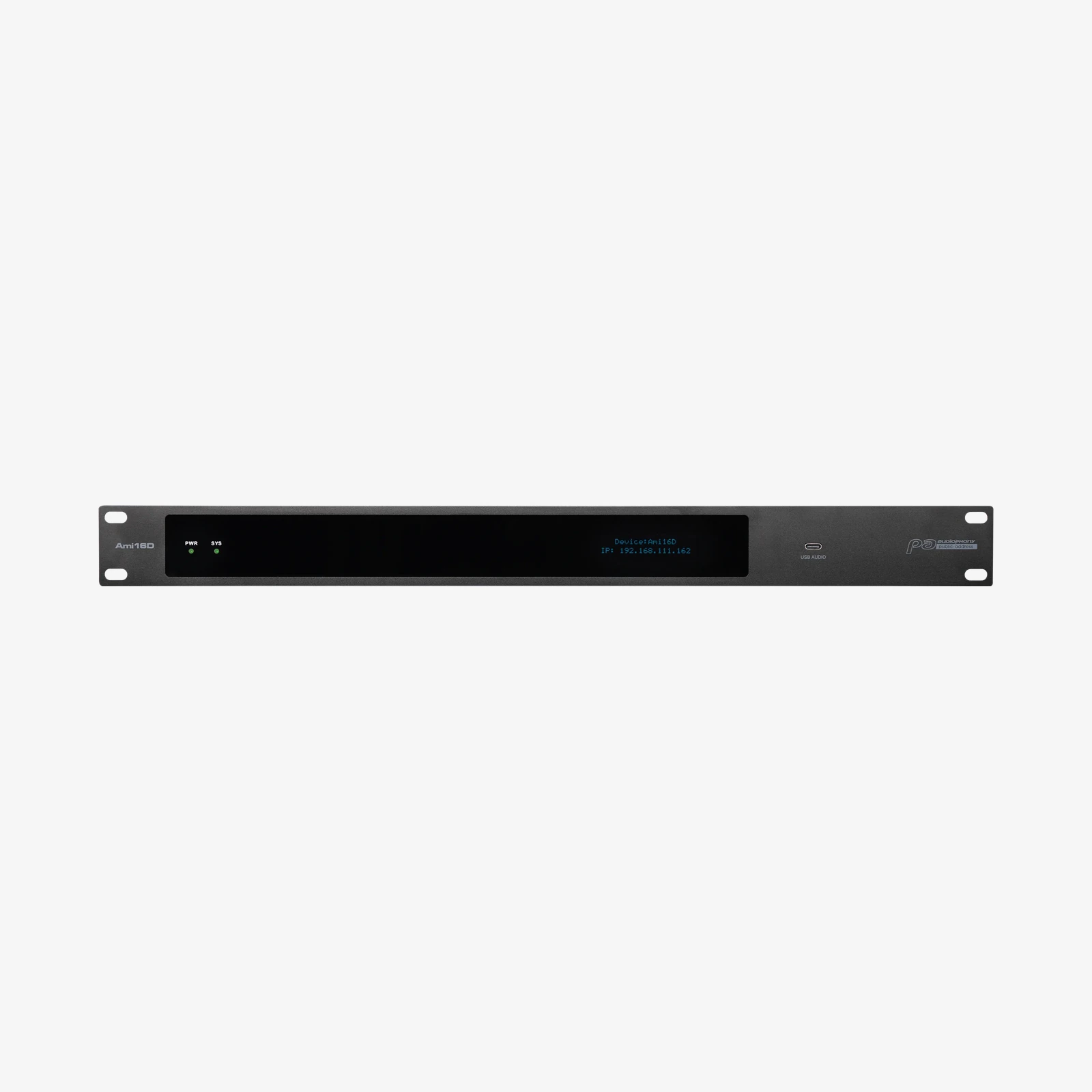 Amplificatoare/Procesoare Digitale - Audiophony Ami16D matrice audio 16x16 DSP dual SHARC cu Dante 16x16, Dual Network, rack 19” 1U