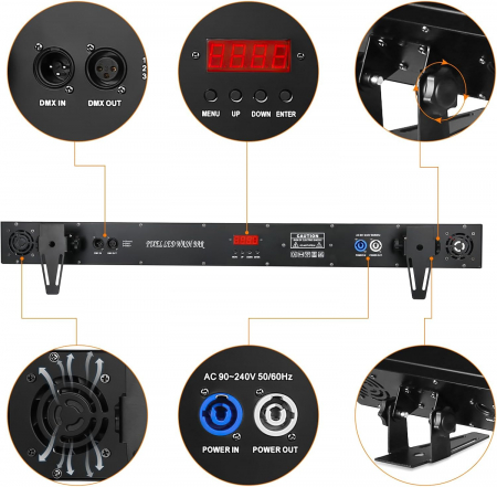 Bara LED 18 x 10W RGBWA+UV cu pixel control [6]