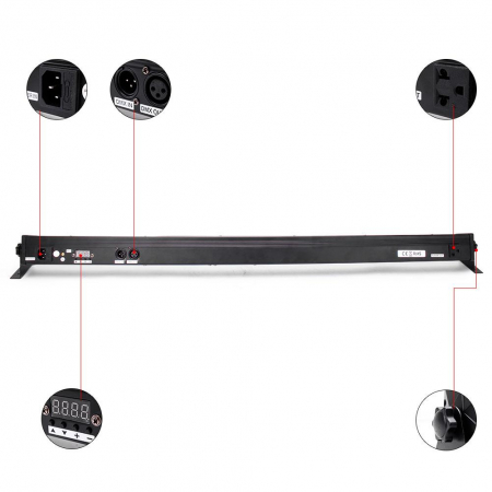 Bara LED 24 x 3W RGB cu telecomanda [4]