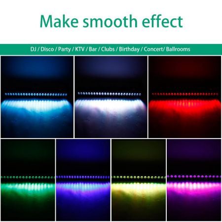 Bara LED 24 x 3W RGB cu telecomanda [3]