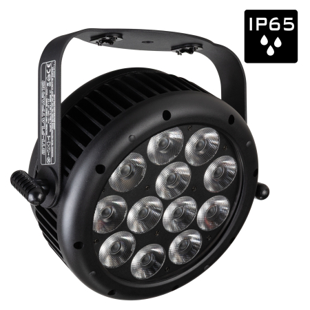 Lumini arhitecturale de exterior - Briteq BTI-Flatpar12 proiector LED cu 12LEDx20W RGBAL+UV si IP65