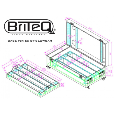 Case Briteq CASE for 8x BT-GLOWBAR [4]