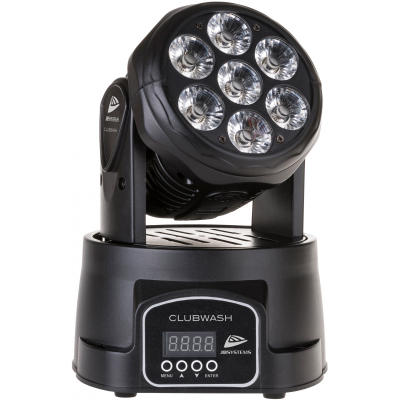 Moving Heads & Scanners - JB SYSTEMS CLUBWASH Moving Head Washlight cu 7 LEDuri de 12W RGBWA+UV