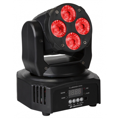 Moving Heads & Scanners - JB SYSTEMS CLUBWASH Mini Moving Head Washlight cu 4 LEDuri de 12W RGBWA+UV