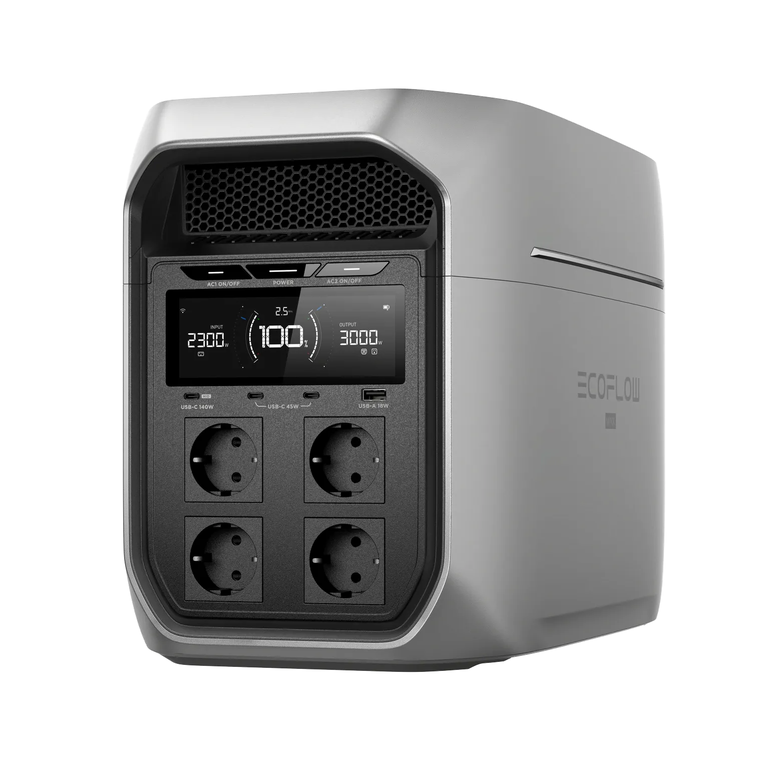 Generatoare solare - EcoFlow DELTA 3 Max Plus stație alimentare portabilă 2048Wh, 3000W, LiFePO4, UPS, solar 1000W