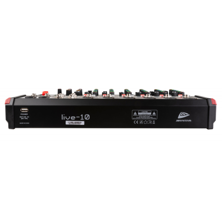 JB SYSTEMS Live 10 mixer analog fara amplificare cu 8 canale cu player USB si Bluetooth [1]