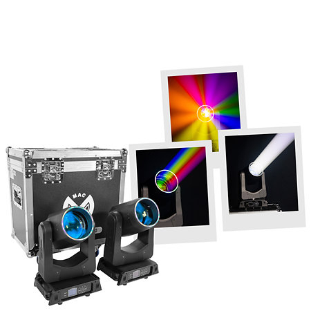 Moving Heads & Scanners - Mac Mah Beam 200 set 2 moving head Beam 200W LED cu case