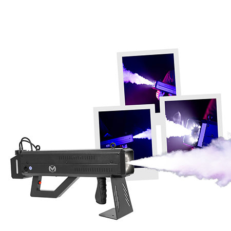LUMINI & FX - Mac Mah Fog Blaster 1000 mașină de fum portabilă 1000W, jet 6m, efect CO2, LED strobe