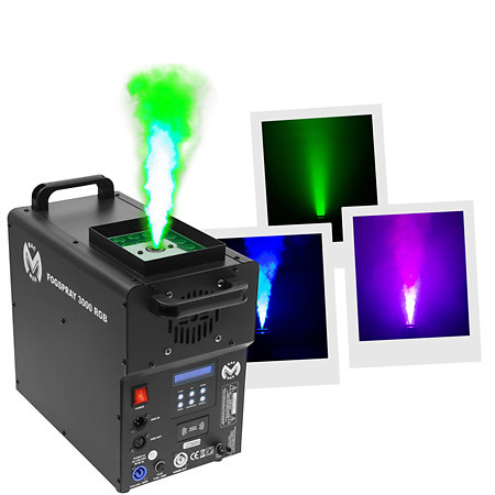 LUMINI & FX - Mac Mah Fog Spray 3000 masina de fum cu jet vertical 24 LED x 3W RGB