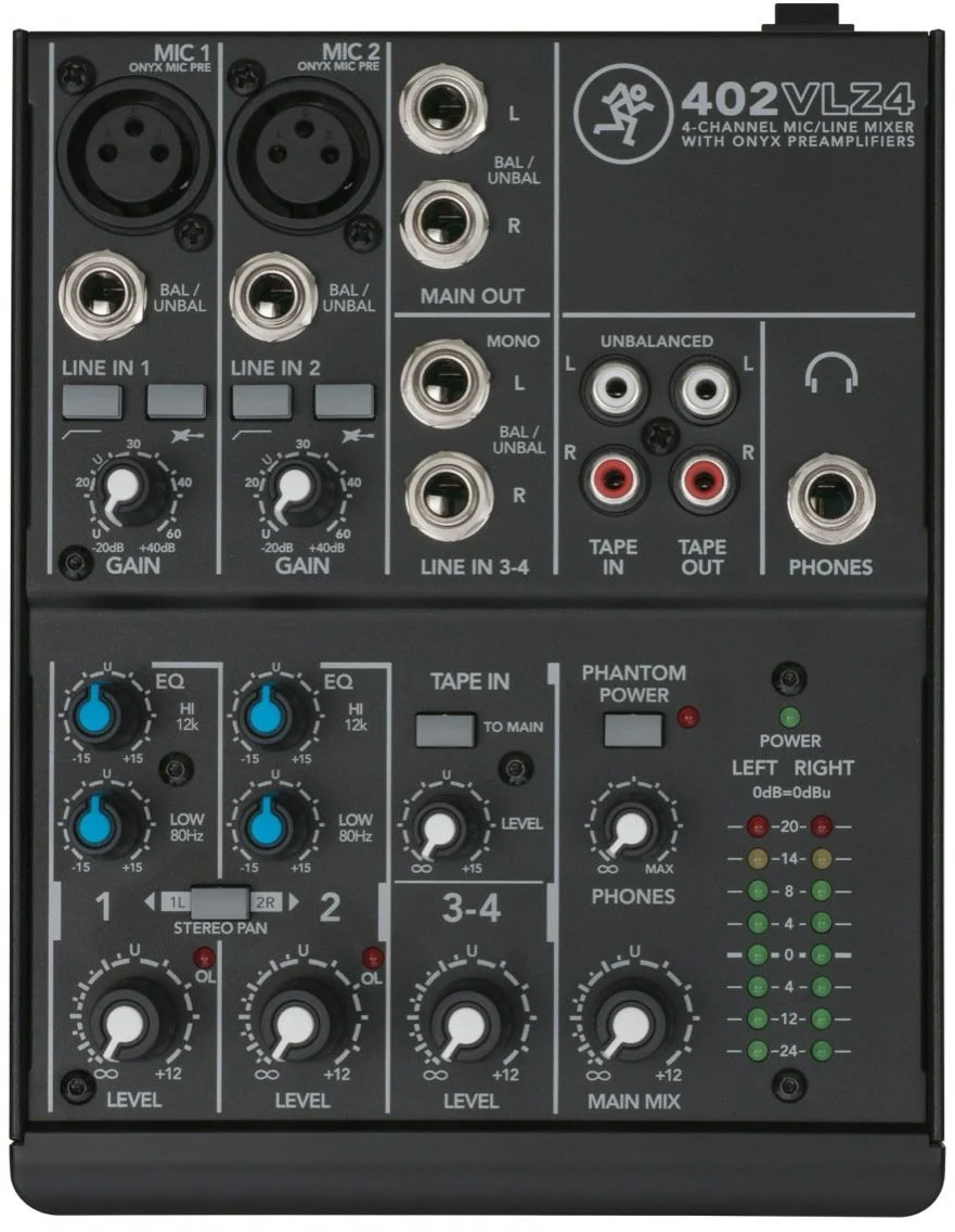 Mixere analogice si digitale - Mackie 402VLZ4 mixer analog cu 4 canale