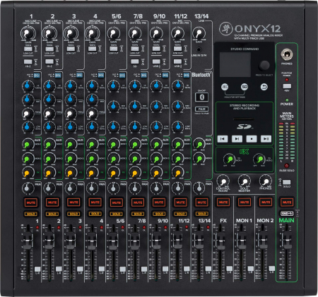 Mixere analogice si digitale - Mackie Onyx12 premium analog USB mixer