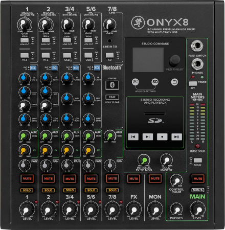 Mixere analogice si digitale - Mackie Onyx8 premium analog USB mixer