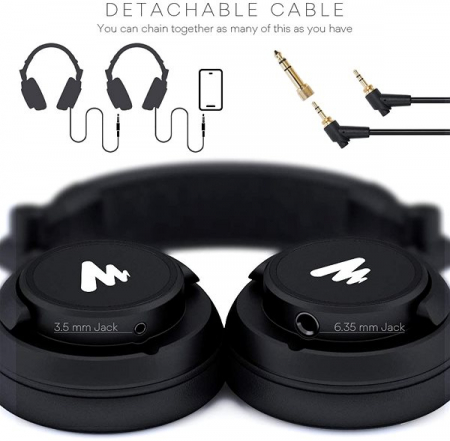 Maono AU-MH601 casti monitorizare pentru studio, podcast si DJ [1]