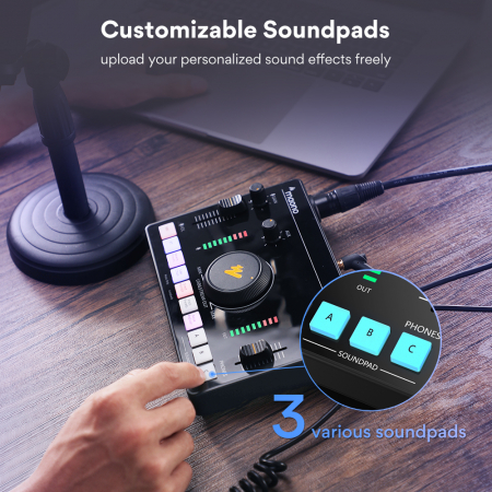 Maonocaster AMC2 NEO Mixer audio Portabil pentru Streaming si Podcasting [4]