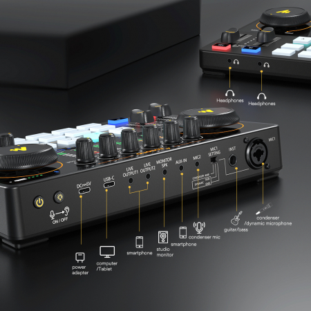 Maonocaster AME2 interfata audio pentru studio streaming si podcast [1]