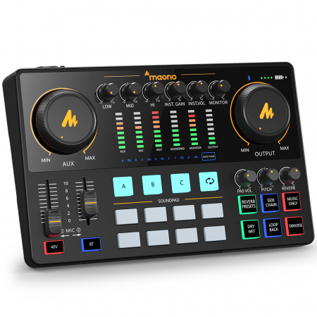 Mixere analogice si digitale - Maonocaster AME2 interfata audio pentru studio streaming si podcast
