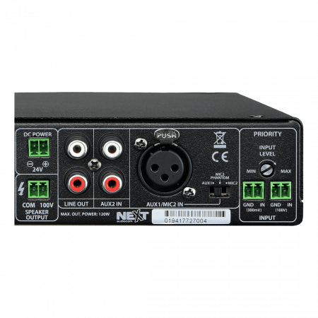 Next Audiocom MX120 Mixer și Amplificator cu Bluetooth 5.0 și telecomandă [2]