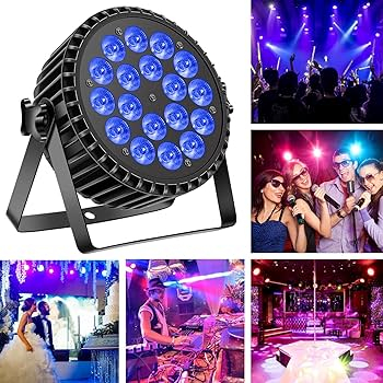 PAR LED 18X10W RGB+UV cu carcasa din aluminiu [1]