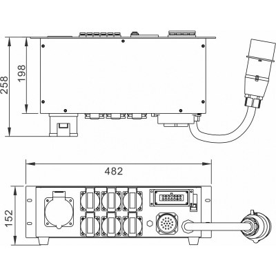 Briteq PD-32SH/GERMAN Distributie de curent [3]