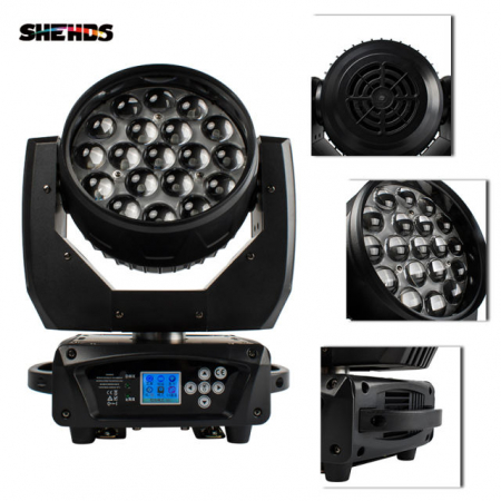 SHEHDS LED moving head wash 19x15W RGBW [4]