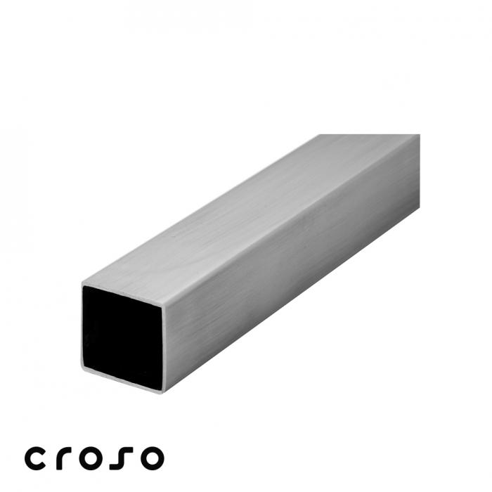 Négyzetes inox cső 40×40×2 mm × 6000 mm CN1000176 satírozott [2]