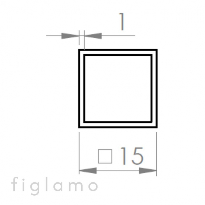 Stabilisatorstange 15x15 Oberfläche Hocjglanzpoliert Material V2A [2]