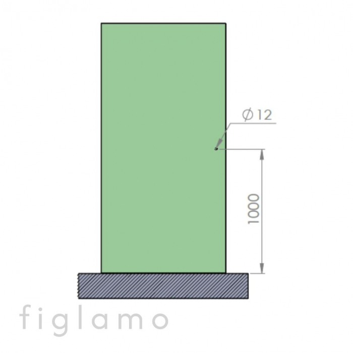 Buton cilindric cabina dus Finisaj bronze-gold satinat Material Aluminiu Sticla [mm] 6 - 12 [3]