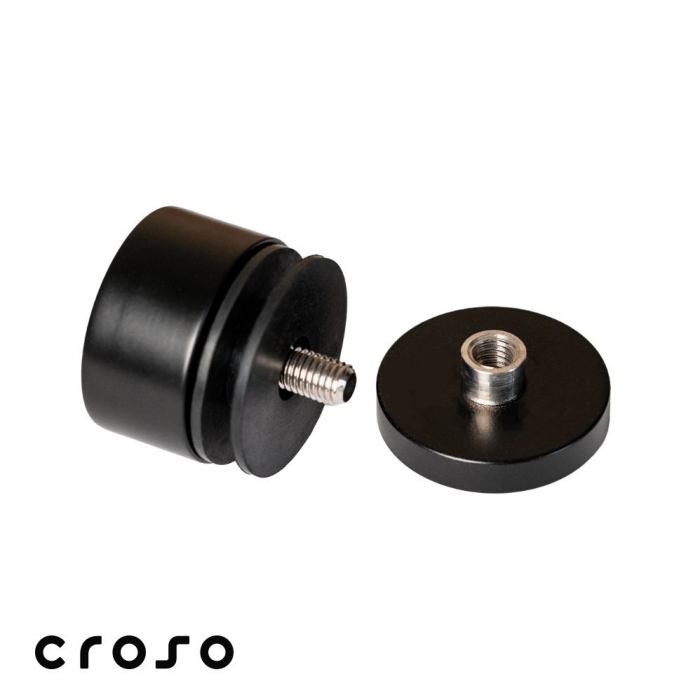 Conector punctual VARIO 2-D ajustabil, pt tija M10 Distanta [mm] 25-28 Material AISI 304 Finisaj RAL 9011 [2]