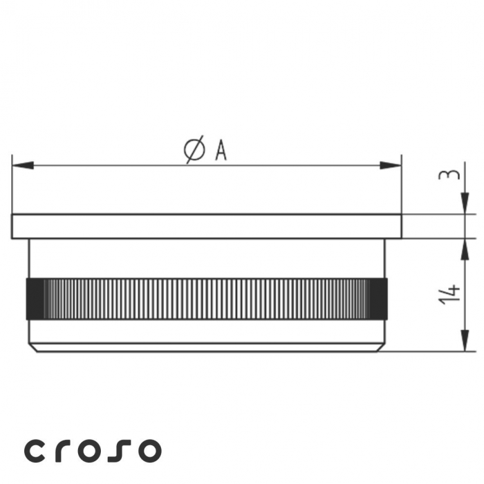 lapos végzáró Ø33,7-48,3 x 2,0 Anyag KO35 Felület Csiszolt Ø A [mm] 48,3 x 2,0 [2]