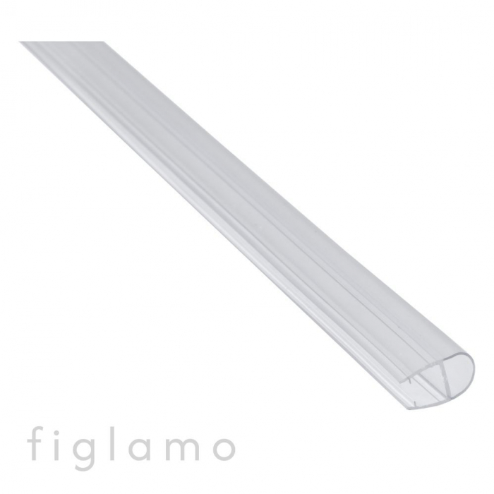 vertikales Türdichtband transp/schwarz Oberfläche transparent Material PVC Glas [mm] 8,00 [2]