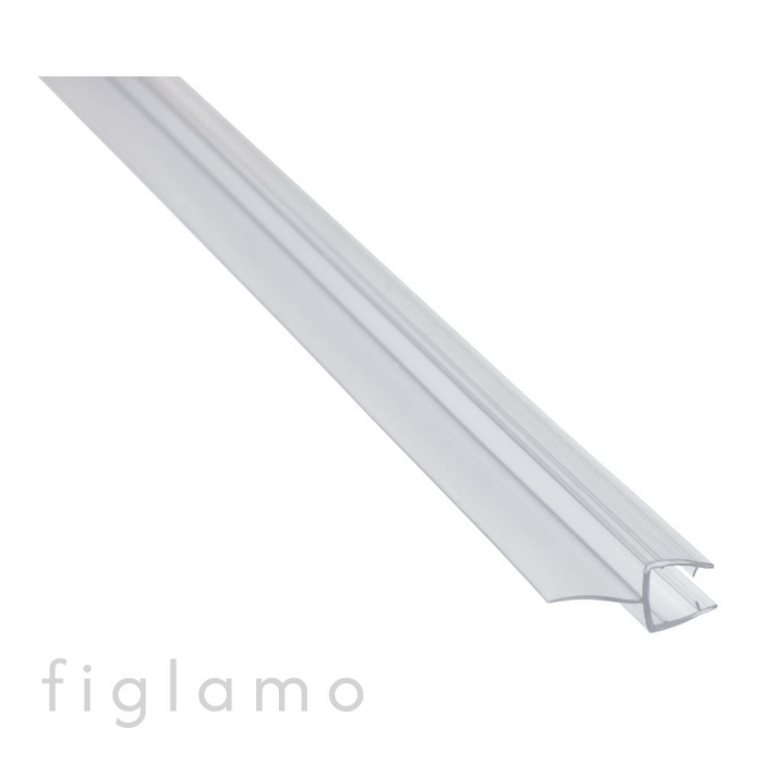 horizontaler Türdichtband transp/schwarz Oberfläche transparent Material PVC Glas [mm] 8,00 [2]