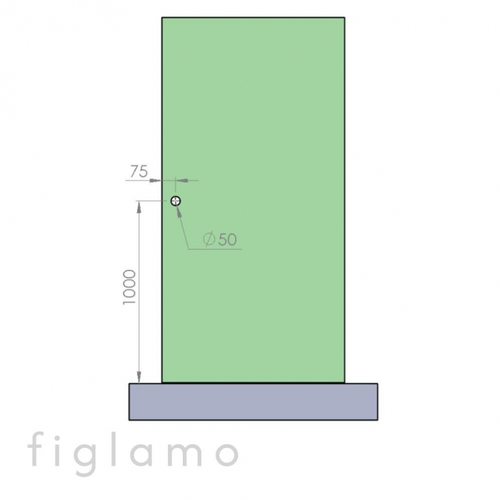 üvegajtó fogatyú Ø 58 Felület Polírozott Anyag KO33 üveg [mm] 6 - 12 [3]