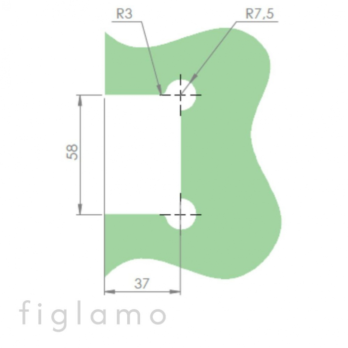 glas-wand 180° Oberfläche goldener Satin Material V2A Glas [mm] 8 - 10 [4]