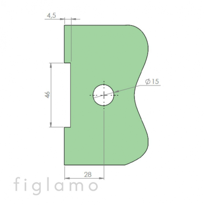 Conector cabina dus - sticla-perete 90° Finisaj Luciu Oglinda Sticla [mm] 6 - 10 Material AISI 304 [3]