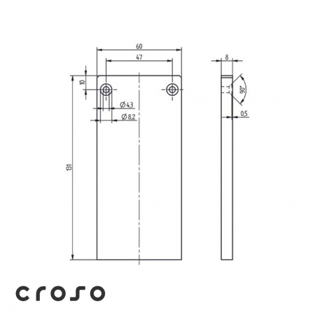60 x 131 mm Oberfläche roh [1]