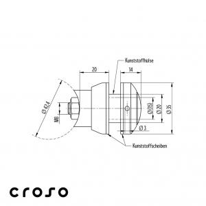 domború pontrögzítő Anyag KO35 Felület Csiszolt üveg [mm] 8 - 10 Alkalmas [mm] 42.4 átmérő [mm] 35 Menet M8 [1]